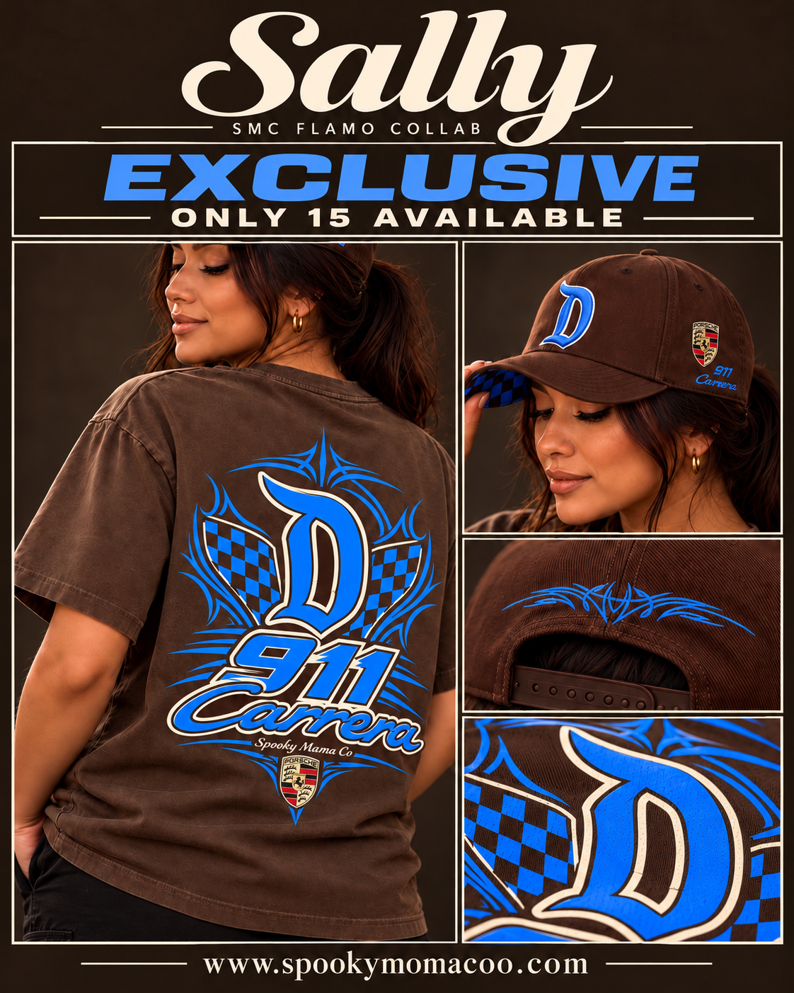 Sally Exclusive Brown Tee | SMC x FLAMO